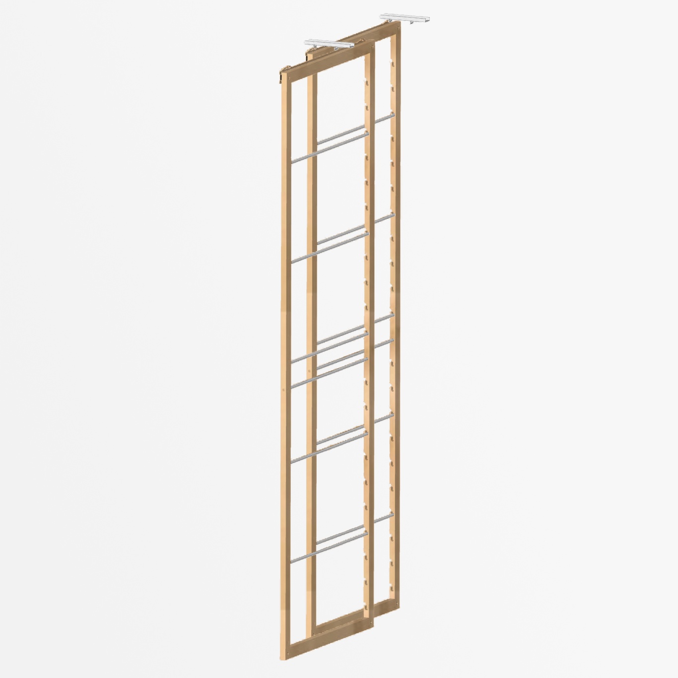 2 Frames | 24″ depth | 85″ height | Bamboo | Clearcoat