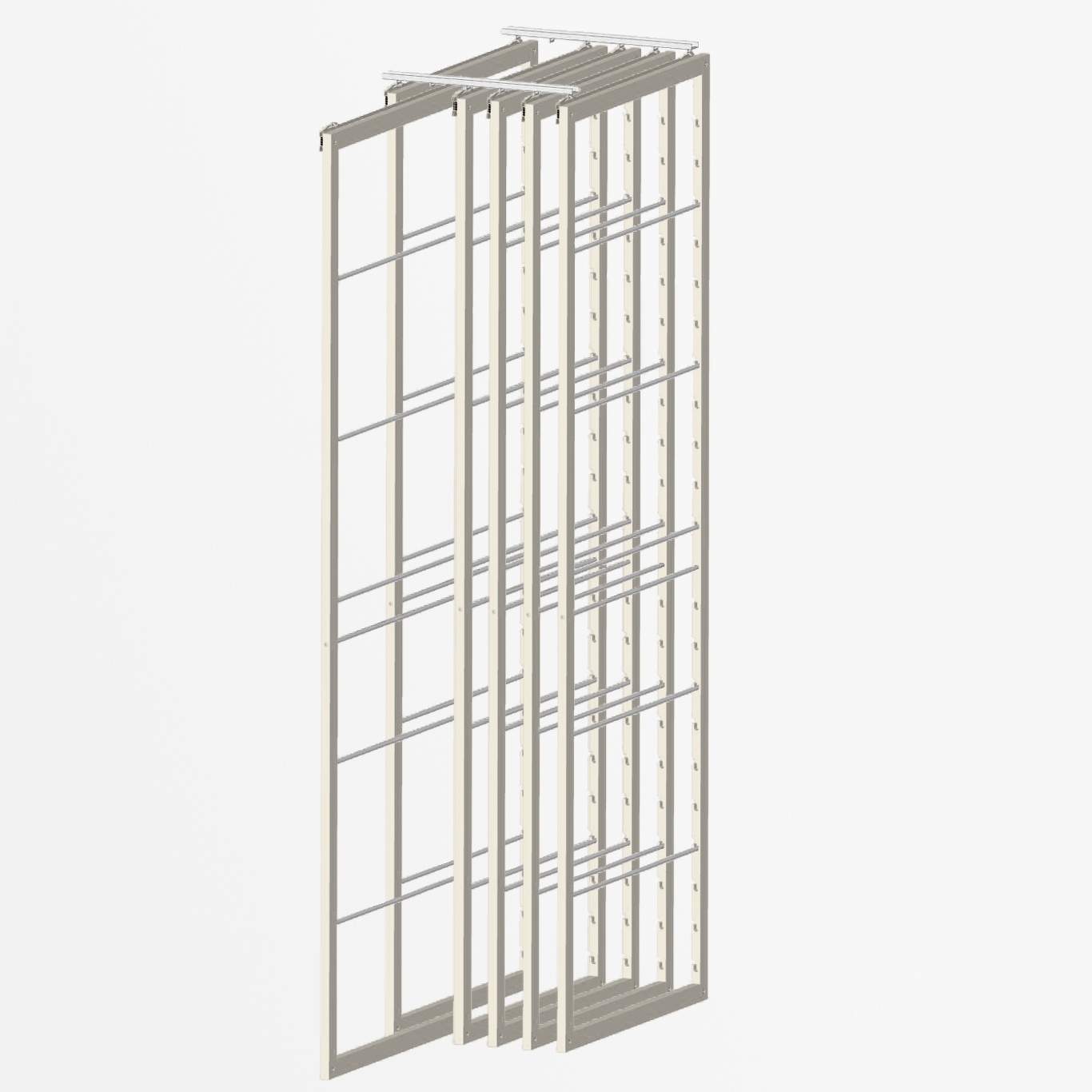 6 Frames | 30″ depth Bamboo | Off-White